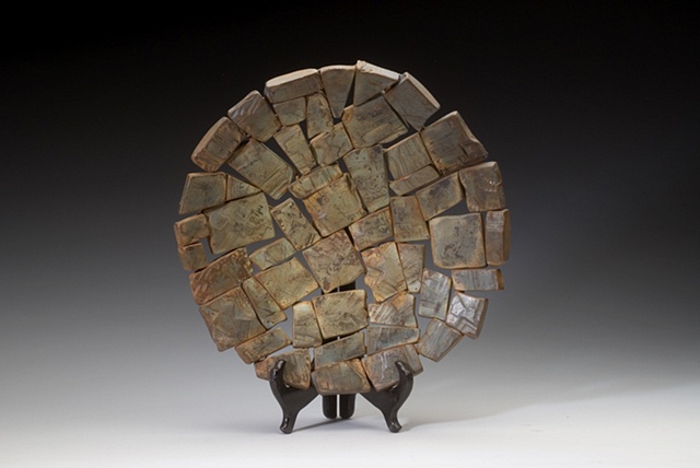Large blue platter