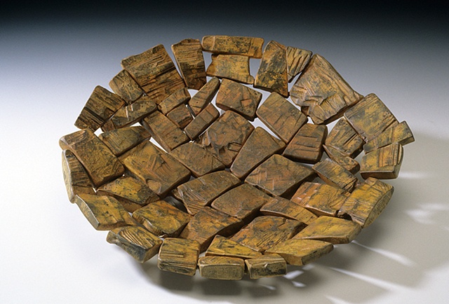 Large orange platter