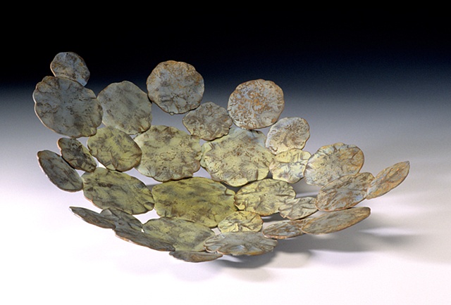 Medium constellation vessel, blues and greens