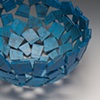 Cerulean sky Wabi Sabi bowl