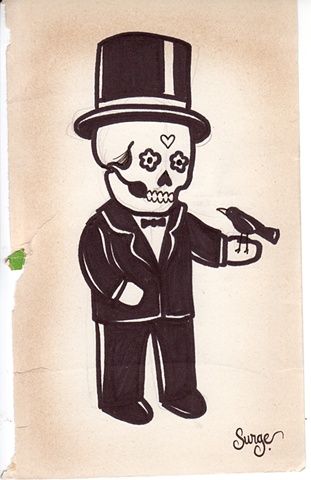 Top Hat w/Skull