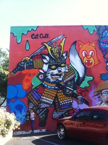 cat cult. mural