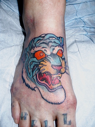 foot tiger