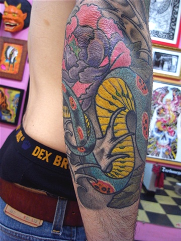 snake&flowers