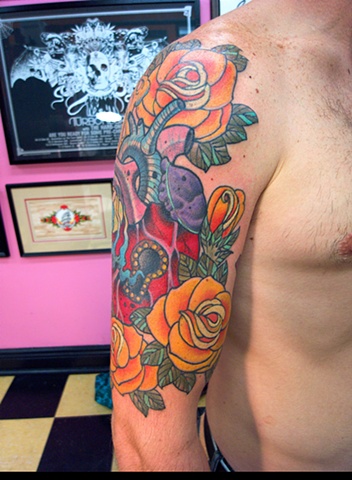 heart and rose