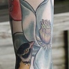Botanical half sleeve by Katie Davis