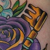 rose and key