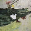 Horsehead in pond