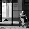 Men in benches