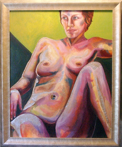 nude with silver light