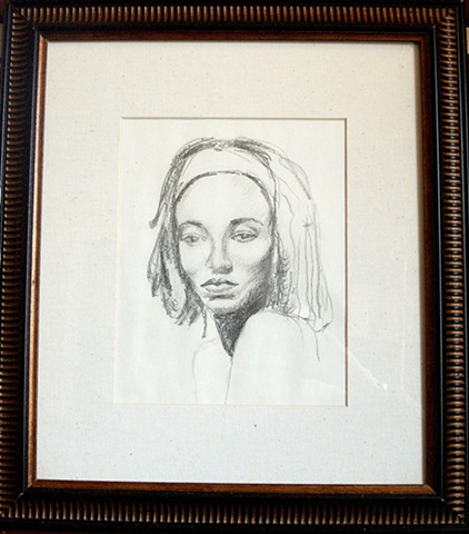 woman with headband