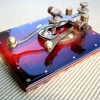 Brass and copper inlay