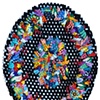 Black on White Wreath