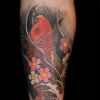 orange Koi & cherryblossoms