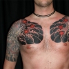 Chestplates - water and cherryblossoms