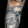tibetan skull - inside arm