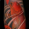 Koi & Maple leaf