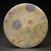 Dot Dot Floral Pinwheel Salad Plate