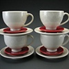 Cup and Saucer Stack with Mouse Droppings