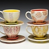Dot Dot Cup and Saucer Stack Set