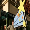 Photograph from performance in Union Square.