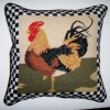 ROOSTER NEEDLEPOINT PILLOW