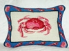 BEACH HOUSE CRAB PILLOW (B)