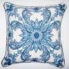 BLUE TILE PILLOW