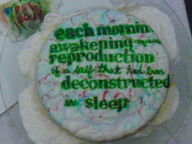 Each Morning's Awakening requires Reproductions of self that has been deconstructed in sleep
