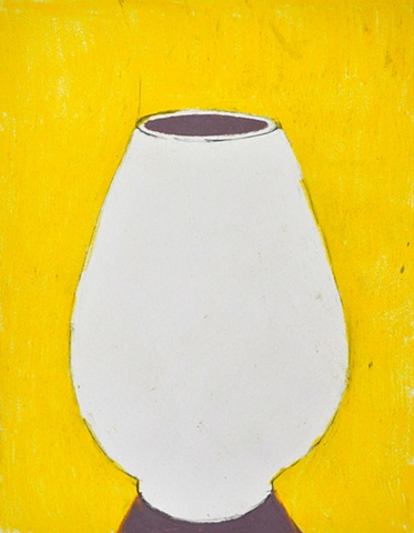 Vase, Purple and Yellow