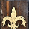 Gold Leafed Fleur De Lis