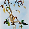 Gold Beads with Crowns