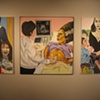 The Monstrous Feminine Triptych:
(From left to right) "Your Mother Sucks Cocks in Hell," "It's Alive," and "Somehow I Felt as if I were Already Dead."