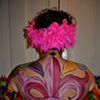 Fleur de Lis - Back of Abstract Swirls