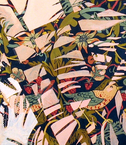 Pink on Blue Hothouse, detail
