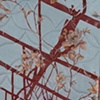 Blue on Red Hothouse, detail