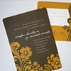 wedding invite + reply card