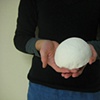 porcelain cantaloupe bowl, exterior