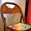 oldy embroidered chair