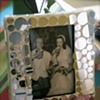 mosaic mirrored picture frame