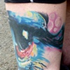 Blue Lotus Custom Tattoo.