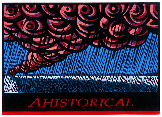 In Western Land in Deep Blue with Dark Red-Smaller Version