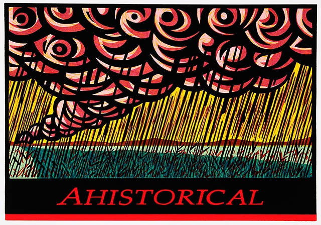 In the Western Land in Orange and Ochre-Small Version