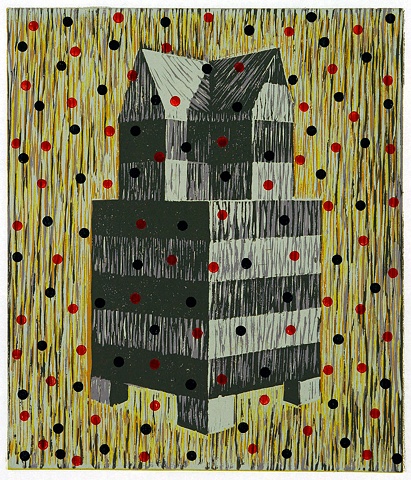 Haghbath with Pencil Dots in Red and Black