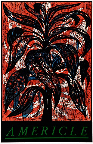 Softly in Indiana in Red and Blue Upside Down