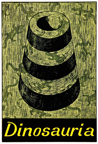 Foundation with Salamanders in Double Gray with Yellow