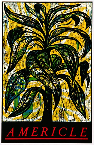 Softly in Indiana in Yellow and Green-blue