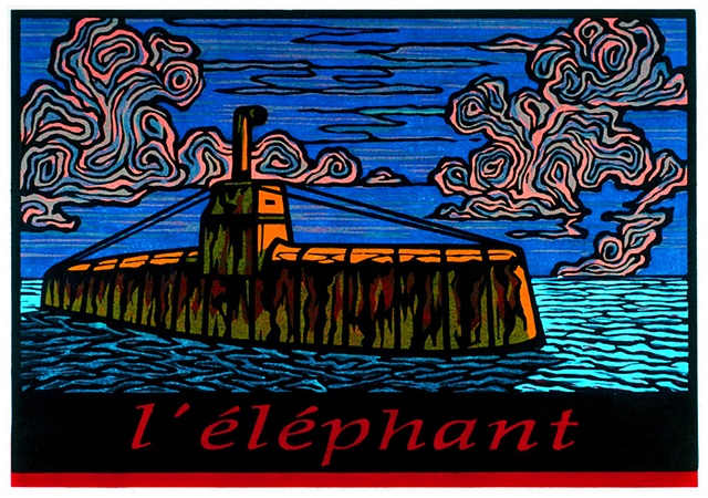 The Night Watch in Deep Blue and Orange