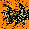 They Spin Finely in Light Orange and Pink with Blue