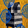 Haghbath with Medalions in Blue